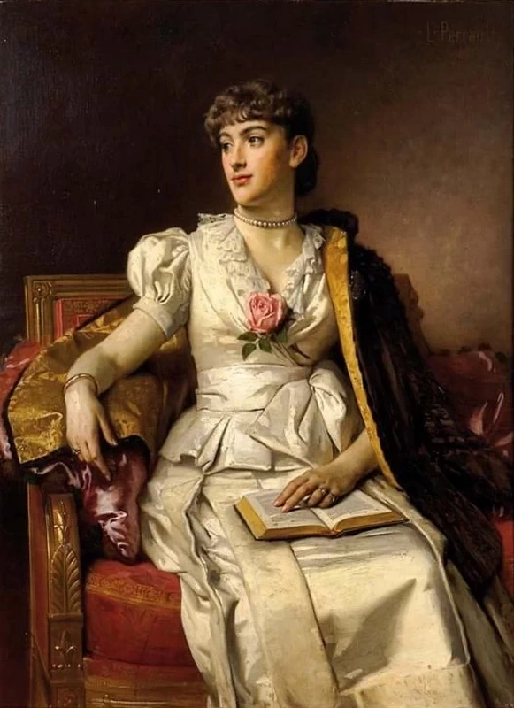 Ritratto di dama con rosa